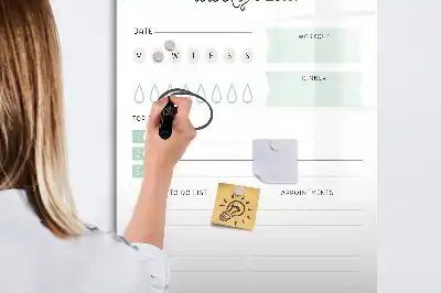 Magnetická popisovací tabule plán dne