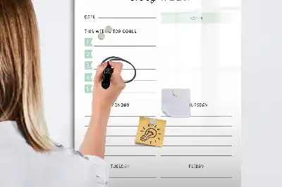 Magnetická tabule na kreslení plán týdne