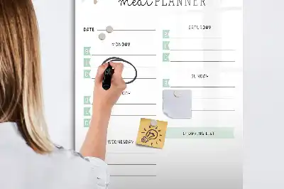 Magnetická popisovací tabule plánovač jídelníčku