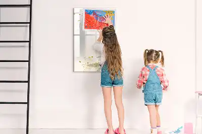 Magnetická popisovací tabule se zlatou zeleninovou abstrakcí