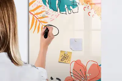 Magnetická popisovací tabule motiv letní květiny