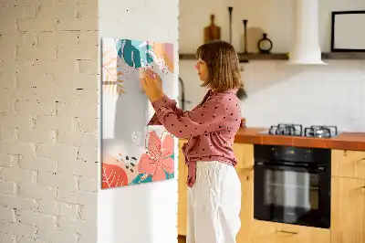 Magnetická popisovací tabule motiv letní květiny
