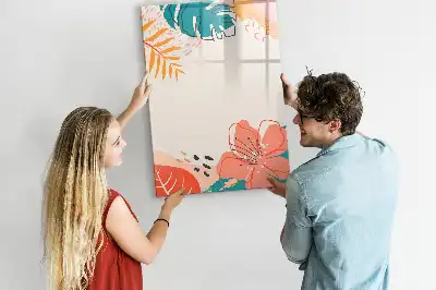 Magnetická popisovací tabule motiv letní květiny