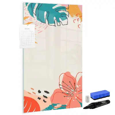 Magnetická popisovací tabule motiv letní květiny