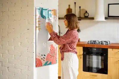 Magnetická popisovací tabule motiv letní květiny