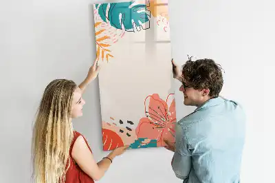 Magnetická popisovací tabule motiv letní květiny