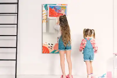 Magnetická popisovací tabule motiv letní květiny