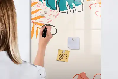 Magnetická popisovací tabule motiv letní květiny