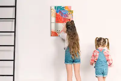 Magnetická popisovací tabule motiv letní květiny