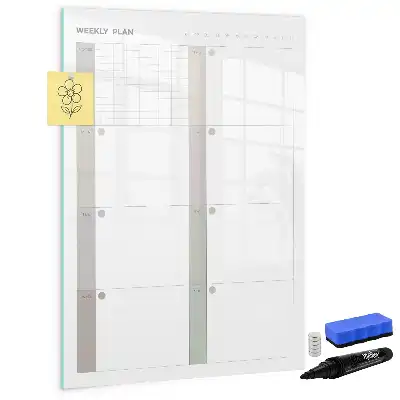 Magnetická popisovací tabule týdenní plánovač