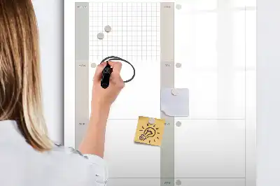 Magnetická popisovací tabule týdenní plánovač