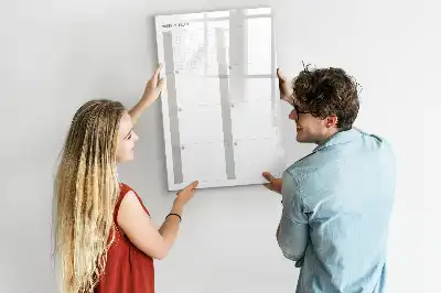 Magnetická popisovací tabule týdenní plánovač