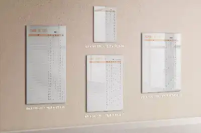 Magnetická tabule na kreslení s kontrolním seznamem úklidu
