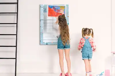 Magnetická popisovací tabule na seznam úkolů