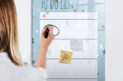 Magnetická popisovací tabule na seznam úkolů