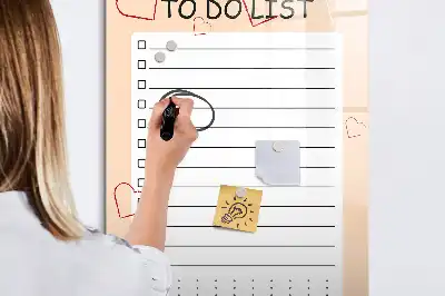 Magnetická tabule na kreslení seznam úkolů