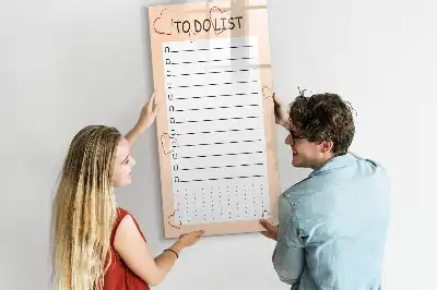 Magnetická tabule na kreslení seznam úkolů