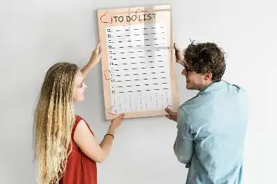 Magnetická tabule na kreslení seznam úkolů