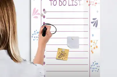 Magnetická popisovací tabule seznam úkolů