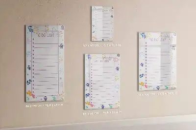 Magnetická popisovací tabule seznam úkolů