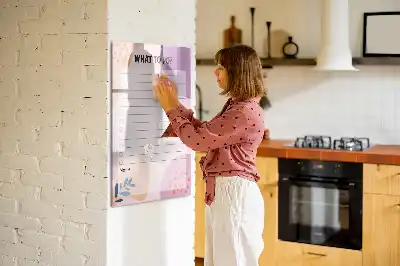 Magnetická tabule na kreslení se seznamem úkolů