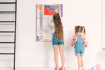 Magnetická tabule na kreslení se seznamem úkolů