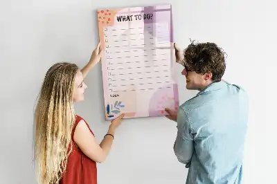 Magnetická tabule na kreslení se seznamem úkolů