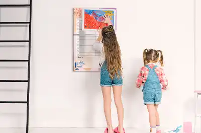 Magnetická tabule na kreslení se seznamem úkolů
