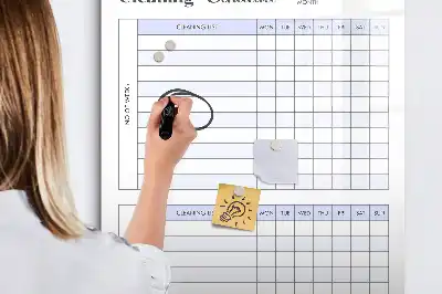 Magnetická tabule na kreslení harmonogram úklidu