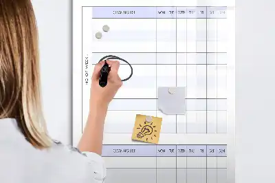 Magnetická tabule na kreslení harmonogram úklidu