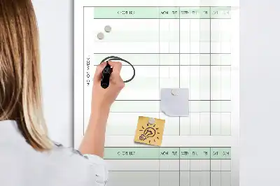 Magnetická popisovací tabule tabulka povinností