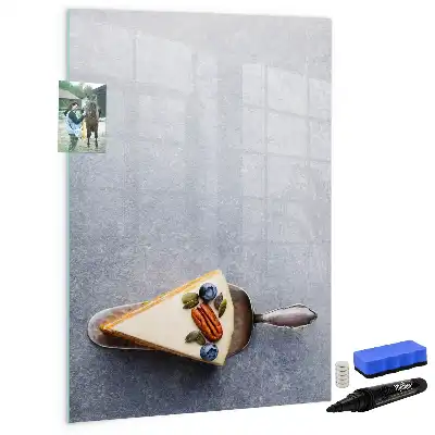 Magnetická popisovací tabule motivy kousek dortu