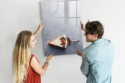 Magnetická popisovací tabule motivy kousek dortu