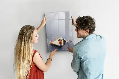 Magnetická popisovací tabule motivy kousek dortu