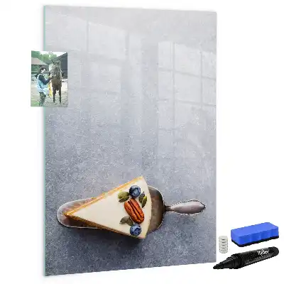 Magnetická popisovací tabule motivy kousek dortu