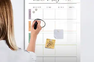 Magnetická popisovací tabule týdenní plán jídelníčku