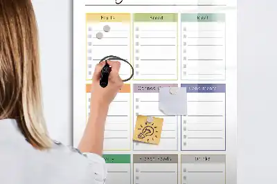 Magnetická tabule na kreslení v provedení nákupního seznamu