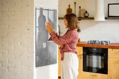 Magnetická tabule na kreslení světlý beton