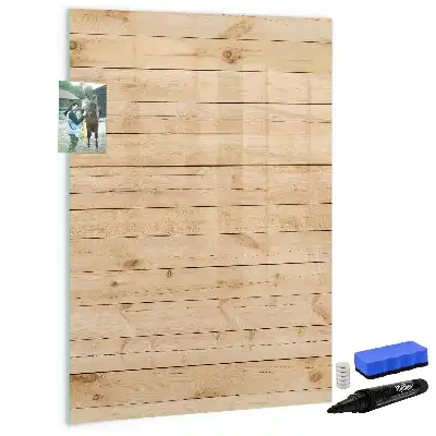 Magnetická popisovací tabule světlá prkna