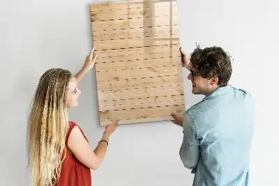 Magnetická popisovací tabule světlá prkna