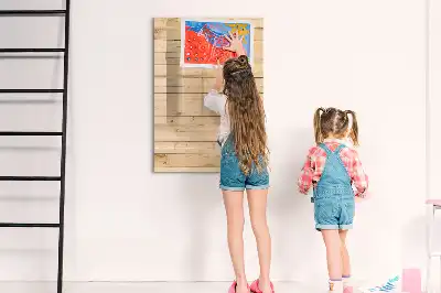 Magnetická popisovací tabule světlá prkna
