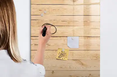 Magnetická popisovací tabule světlá prkna