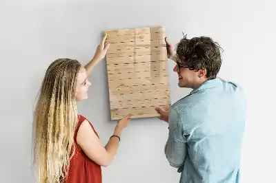 Magnetická popisovací tabule světlá prkna
