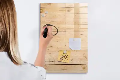 Magnetická popisovací tabule světlá prkna