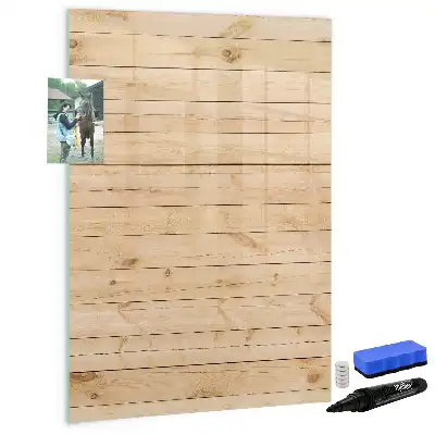 Magnetická popisovací tabule světlá prkna