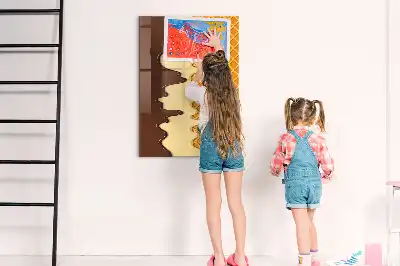 Magnetická kreslicí tabule ve tvaru zmrzliny s polevou
