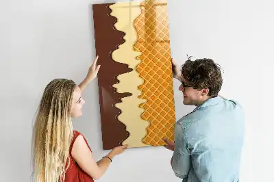 Magnetická kreslicí tabule ve tvaru zmrzliny s polevou