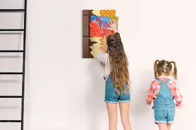 Magnetická kreslicí tabule ve tvaru zmrzliny s polevou