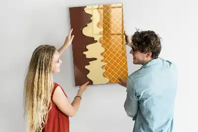Magnetická kreslicí tabule ve tvaru zmrzliny s polevou
