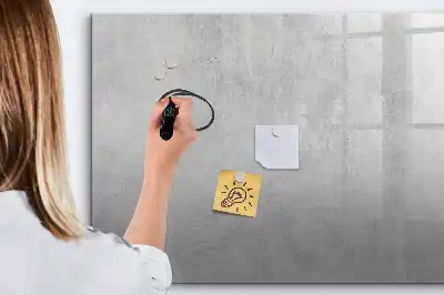 Popisovatelná magnetická tabule v designu kamenné zdi